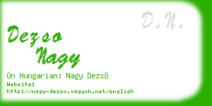 dezso nagy business card