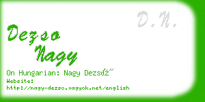 dezso nagy business card